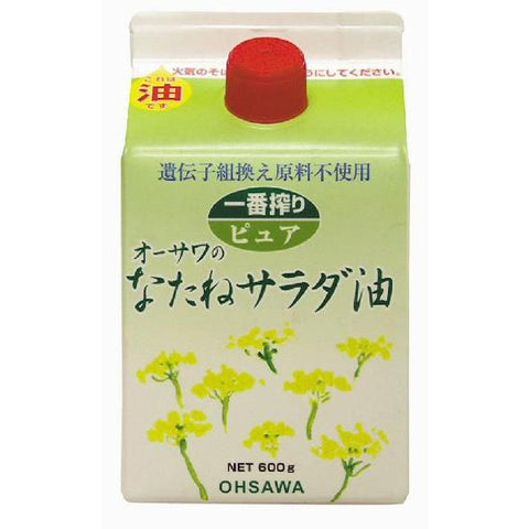 一番搾り ピュア オーサワのなたねサラダ油(紙パック)/600g
