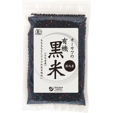 オーサワの国内産有機黒米 ( 200g )